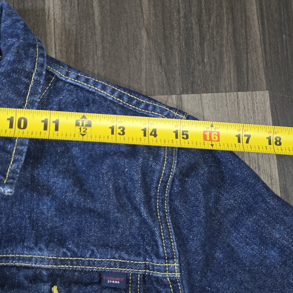 Vintage Y2K Vintage Tommy Jeans Denim Trucker Jacket Dark Rinse Women Size L... - Picture 11 of 12